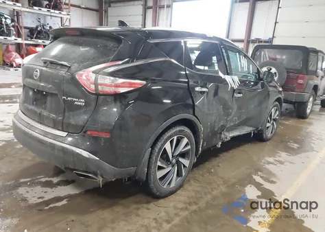 2017 Nissan Murano Platinum из США, поврежденный, VIN 5N1AZ2MH0HN101443